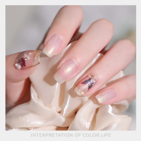 my-11134207-7r98t-lx6agl39csx627 Gaoy Quicksand Gold Gel Nail Polish 7.3ML