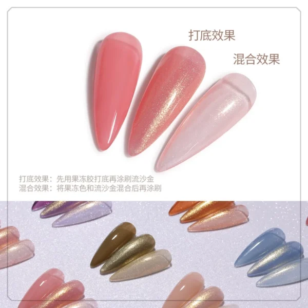 my-11134207-7r98w-lx6agl39becqec Gaoy Quicksand Gold Gel Nail Polish 7.3ML