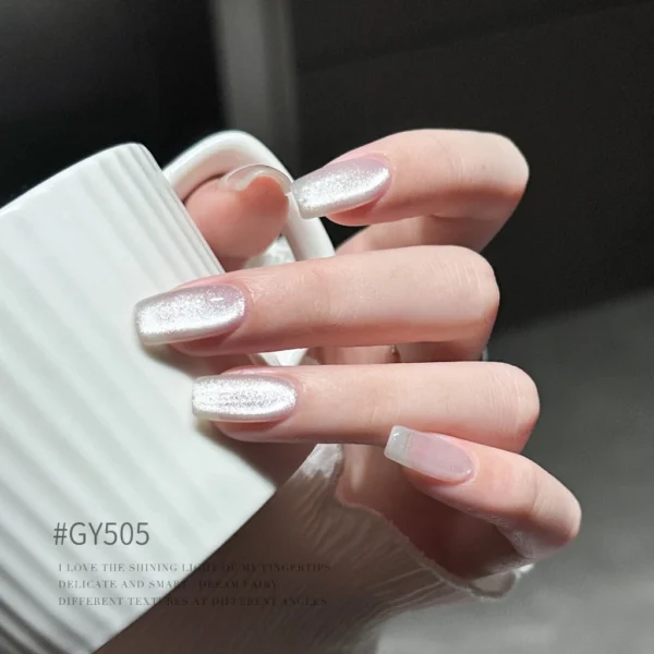 Gaoy Ceramic White Cat Eye Gel Nail Polish 11ML