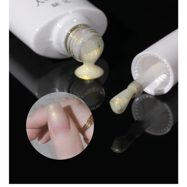 my-11134207-7r98x-lx6agl39fm22de Gaoy Quicksand Gold Gel Nail Polish 7.3ML