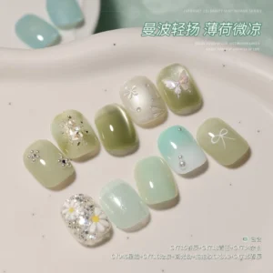 Gaoy Ice Transparent Mint Gel Nail Polish 11ML