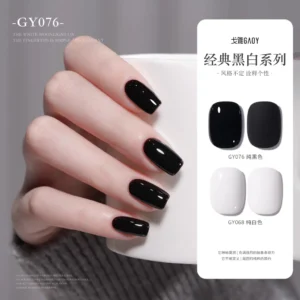 Gaoy Black & White Gel Nail Polish 11ML