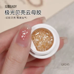 Gaoy Aurora Shell Mica Gel Nail Polish