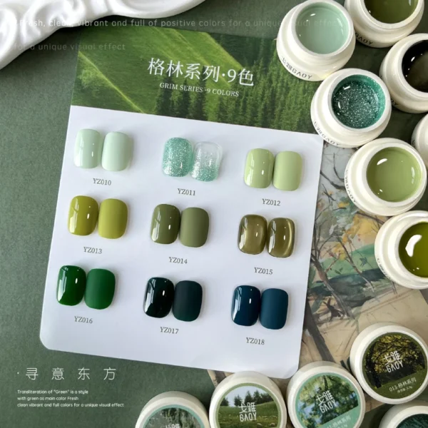 my-11134207-7rase-mbxjgvzvqxxz80 Gaoy Green Series Gel Nail Polish 2.5G