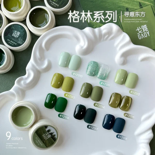 my-11134207-7rasg-mbxjfw3q9umv5a Gaoy Green Series Gel Nail Polish 2.5G