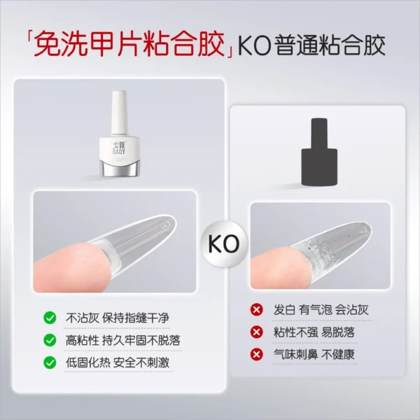 my-11134207-820lg-miwsgsl4a9s29b Gaoy No Wipe Nail Tip Adhesive Gel 11ML