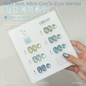 Gaoy Sea Salt Mint Cat Eye Gel Nail Polish 11ML